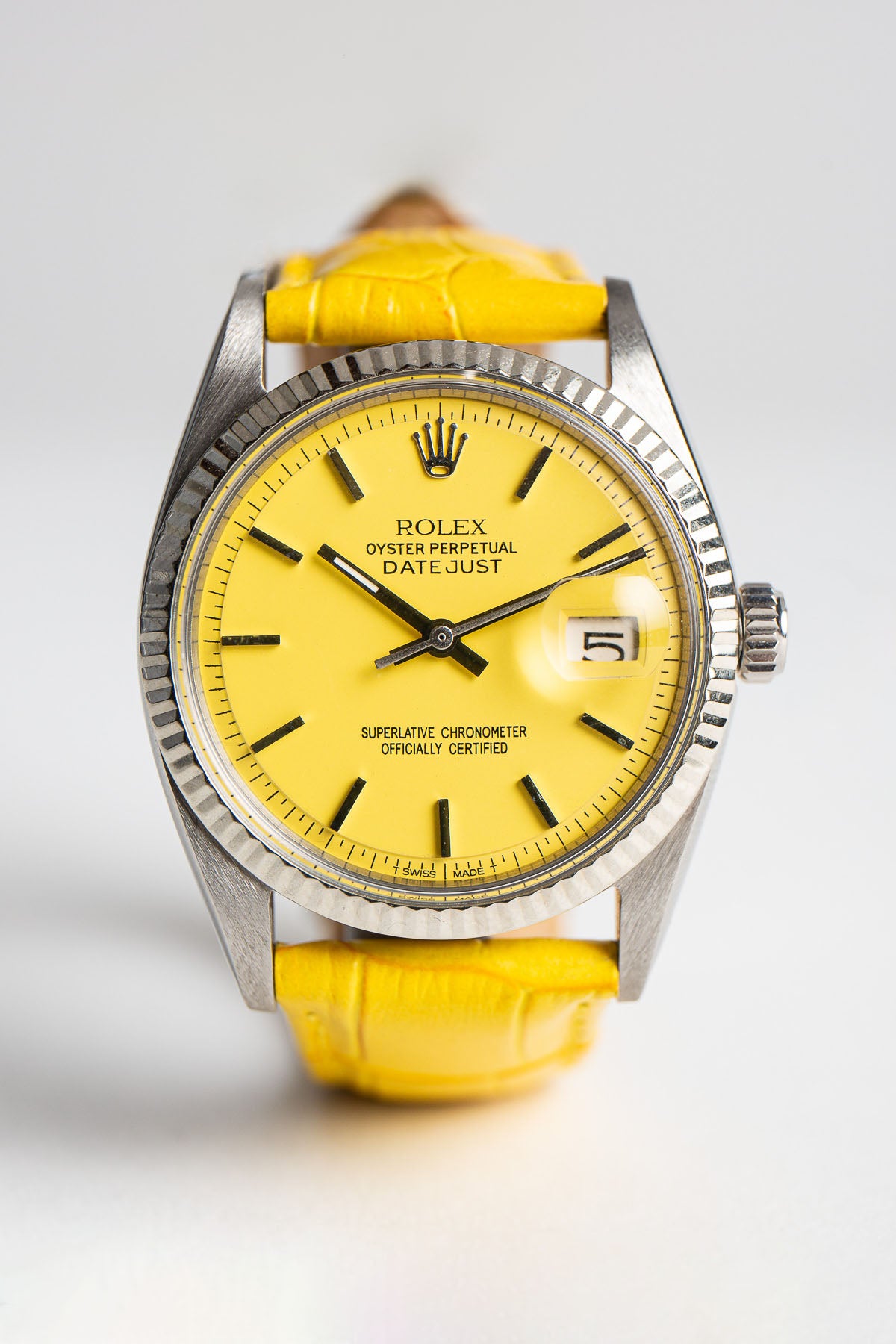 ROLEX | 1966 WHITE GOLD DATEJUST WATCH