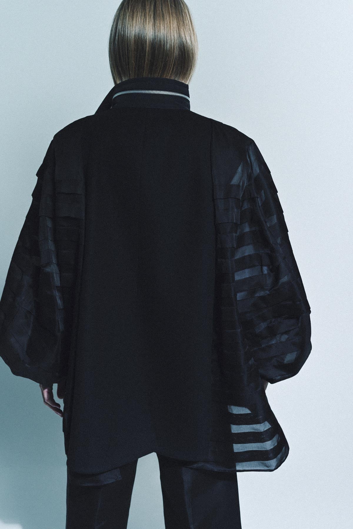 SACAI | GROSGRAIN BONDING BLOUSON - MAXFIELD LA