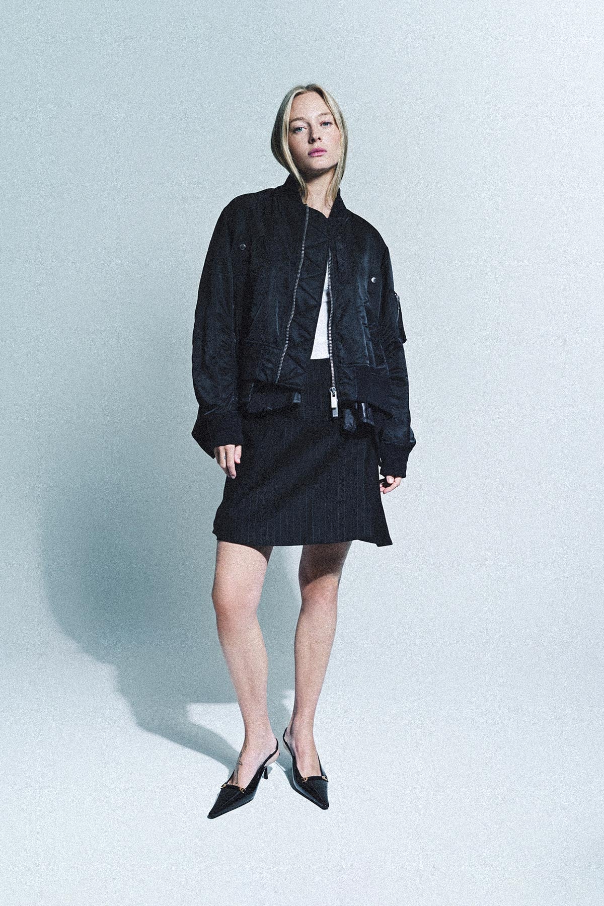 SACAI | NYLON TWILL BLOUSON - MAXFIELD LA