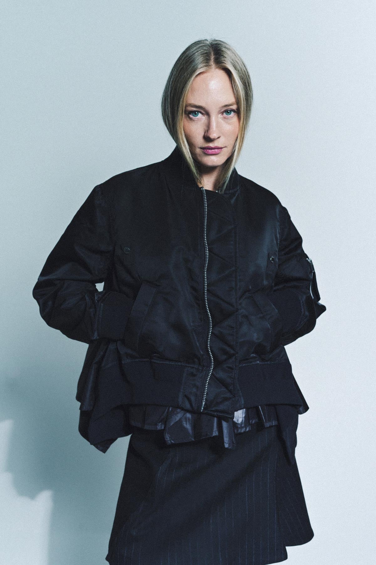 SACAI | NYLON TWILL BLOUSON - MAXFIELD LA