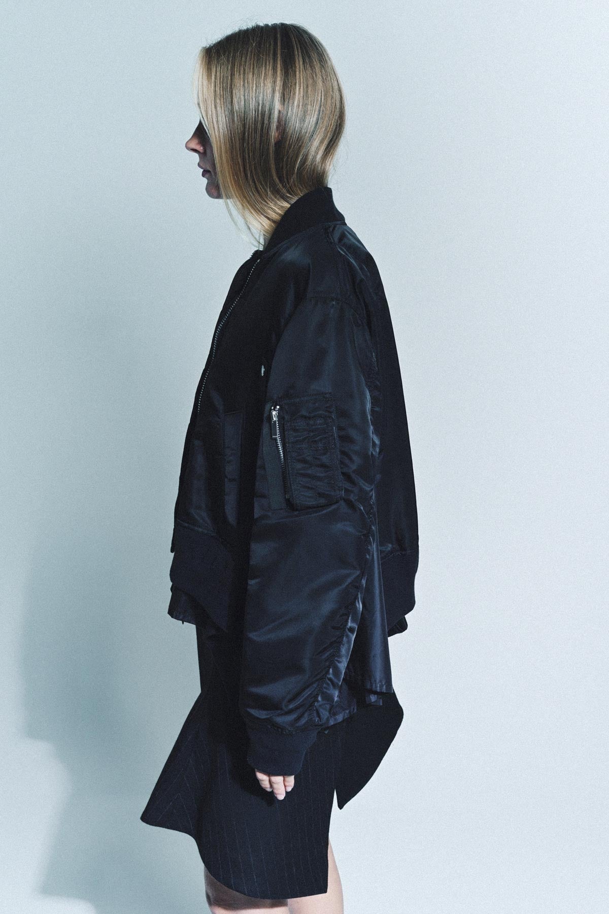 SACAI | NYLON TWILL BLOUSON - MAXFIELD LA