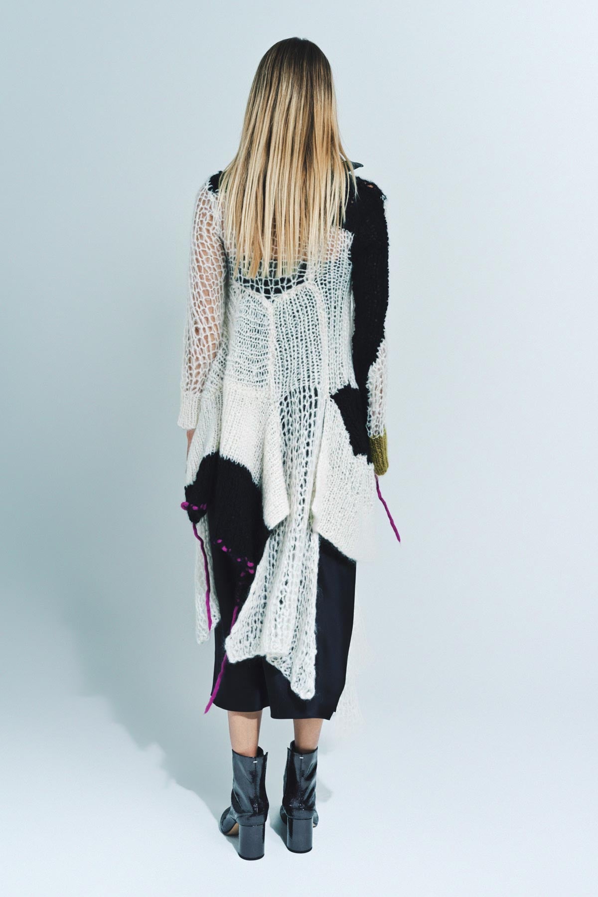 SACAI | WOOL MOHAIR KNIT DRESS - MAXFIELD LA