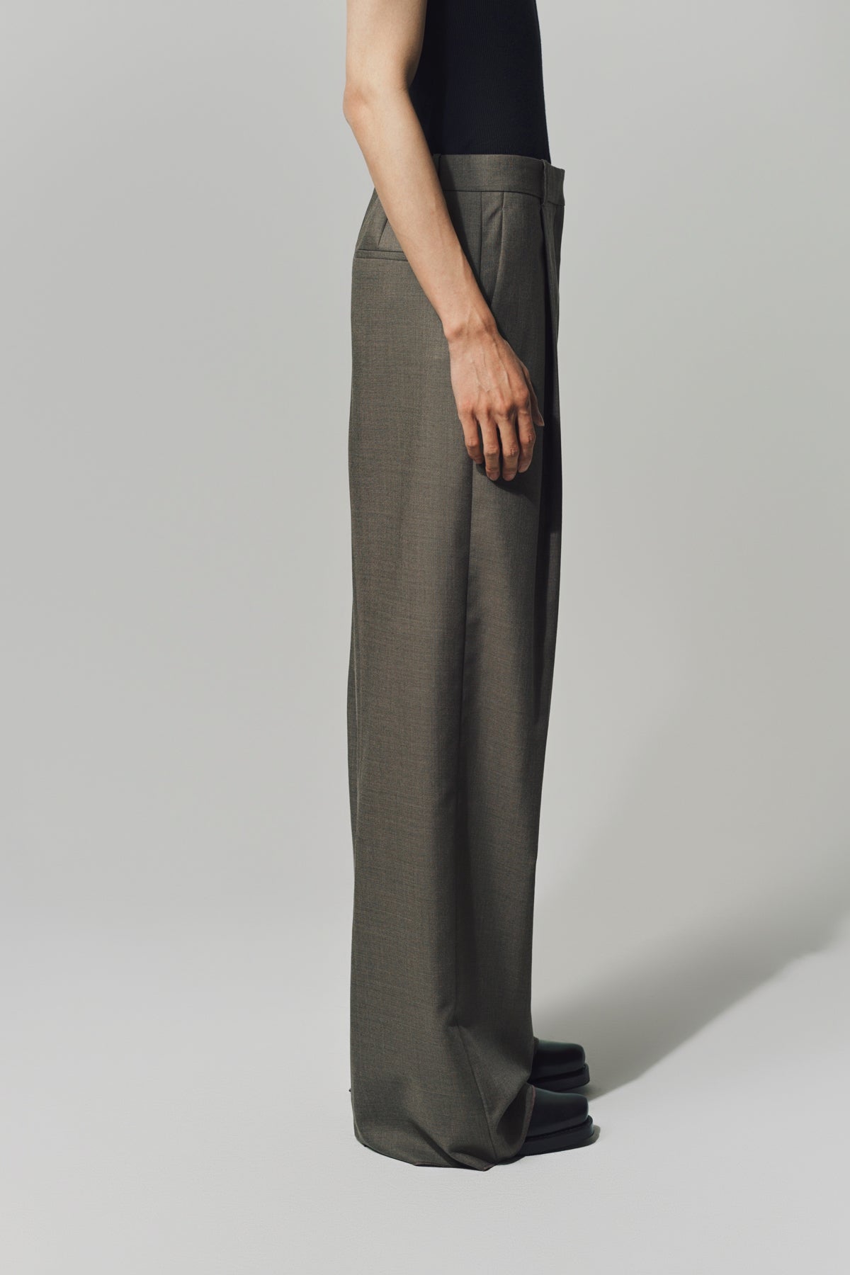 SAINT LAURENT | WIDE-LEG PANTS IN WOOL