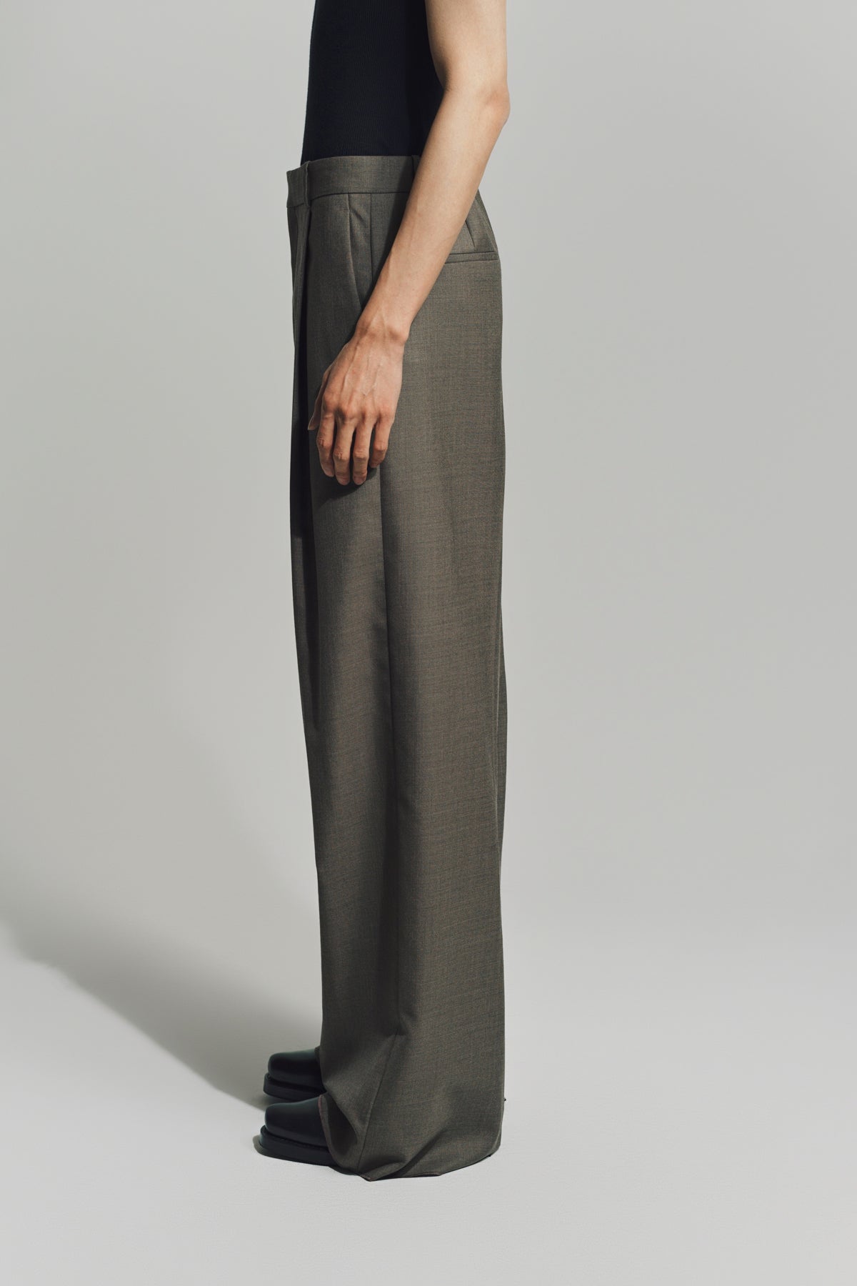 SAINT LAURENT | WIDE-LEG PANTS IN WOOL