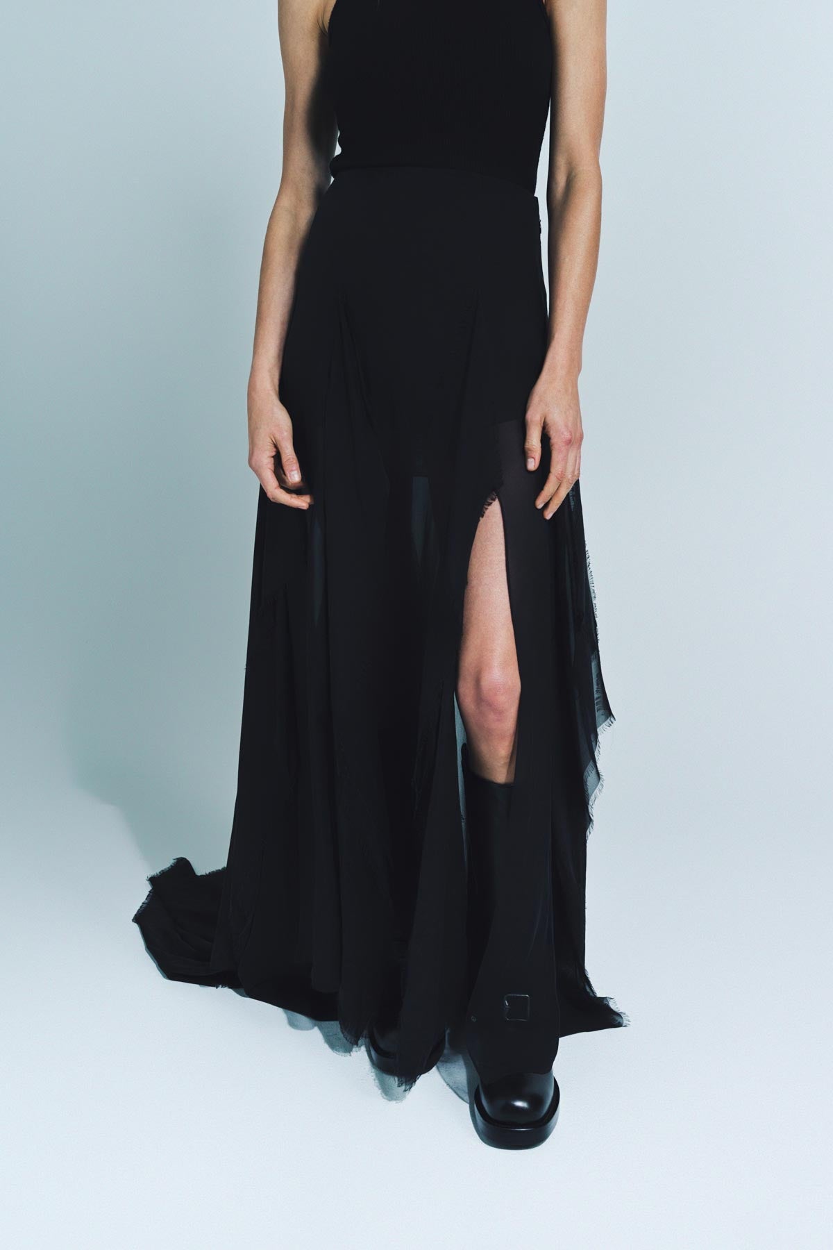 ANN DEMEULEMEESTER | SAGA X-LONG SKIRT - MAXFIELD LA