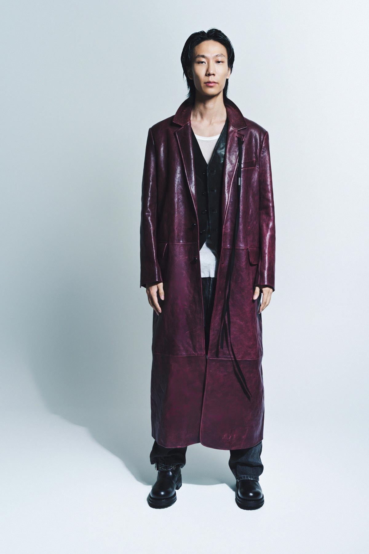Ann Demeulemeester Hakan Tailored Coat Cherry 52