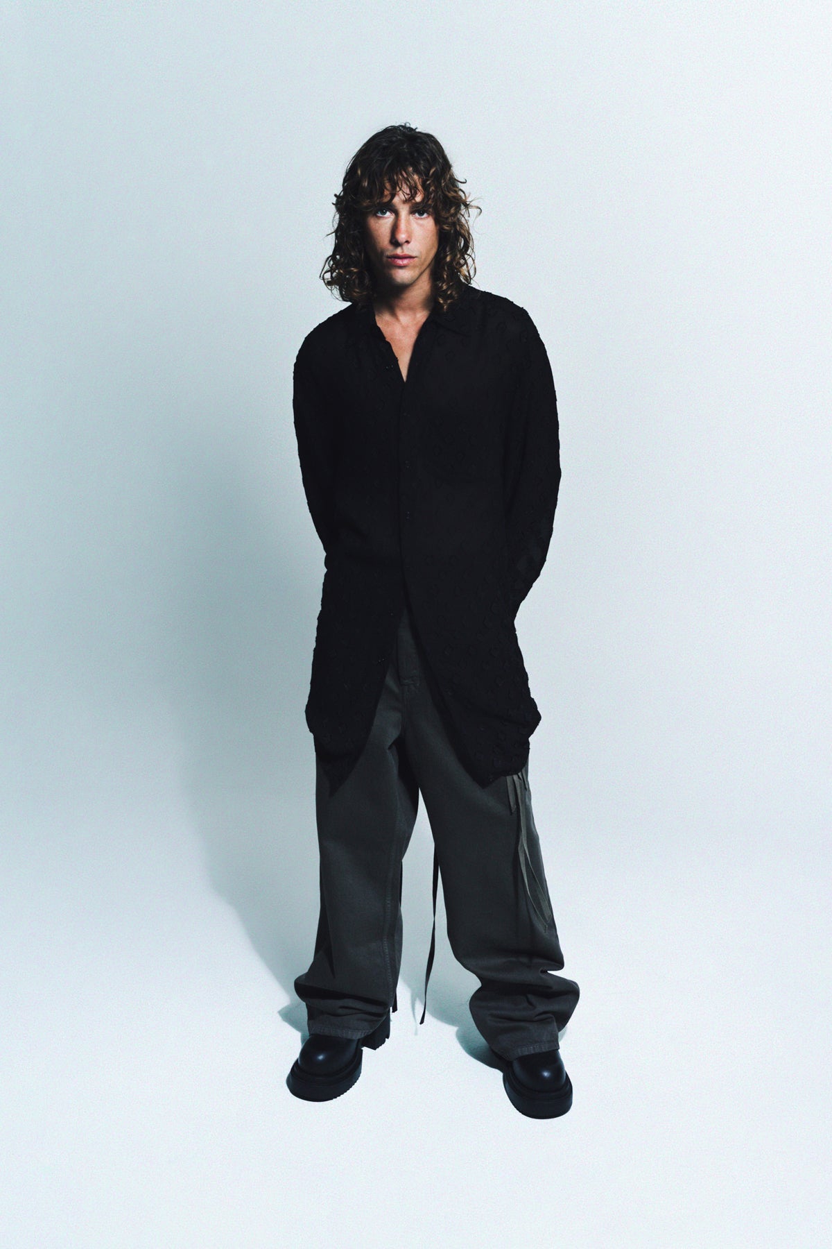 ANN DEMEULEMEESTER | VALERE LONG RELAXED POCKET SHIRT - MAXFIELD LA