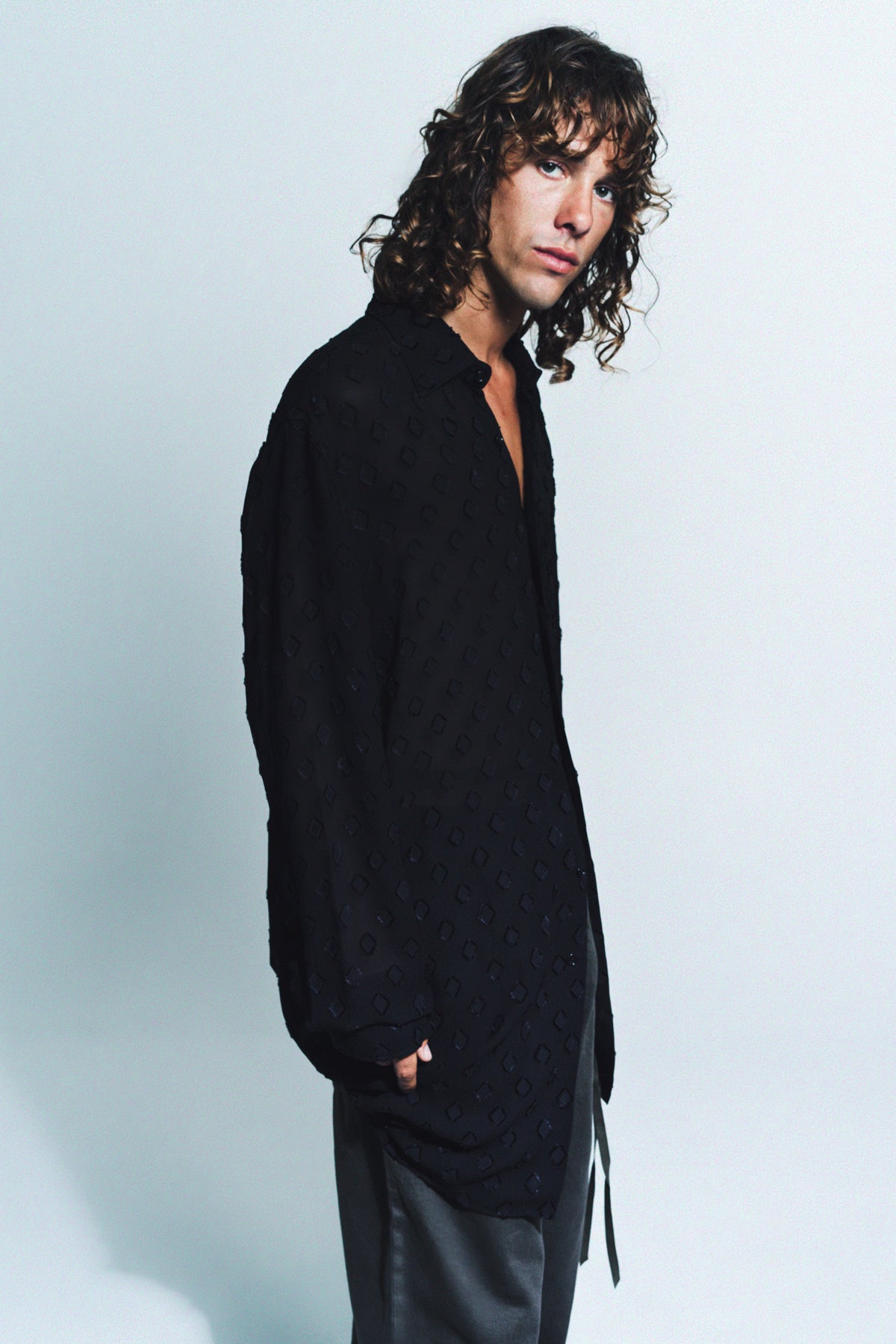 ANN DEMEULEMEESTER | VALERE LONG RELAXED POCKET SHIRT - MAXFIELD LA