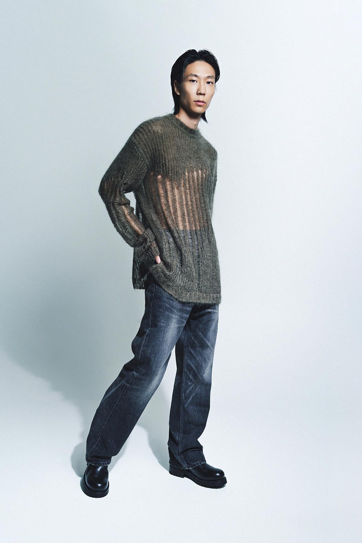 ANN DEMEULEMEESTER | INGVAR OVERSIZE JUMPER - MAXFIELD LA