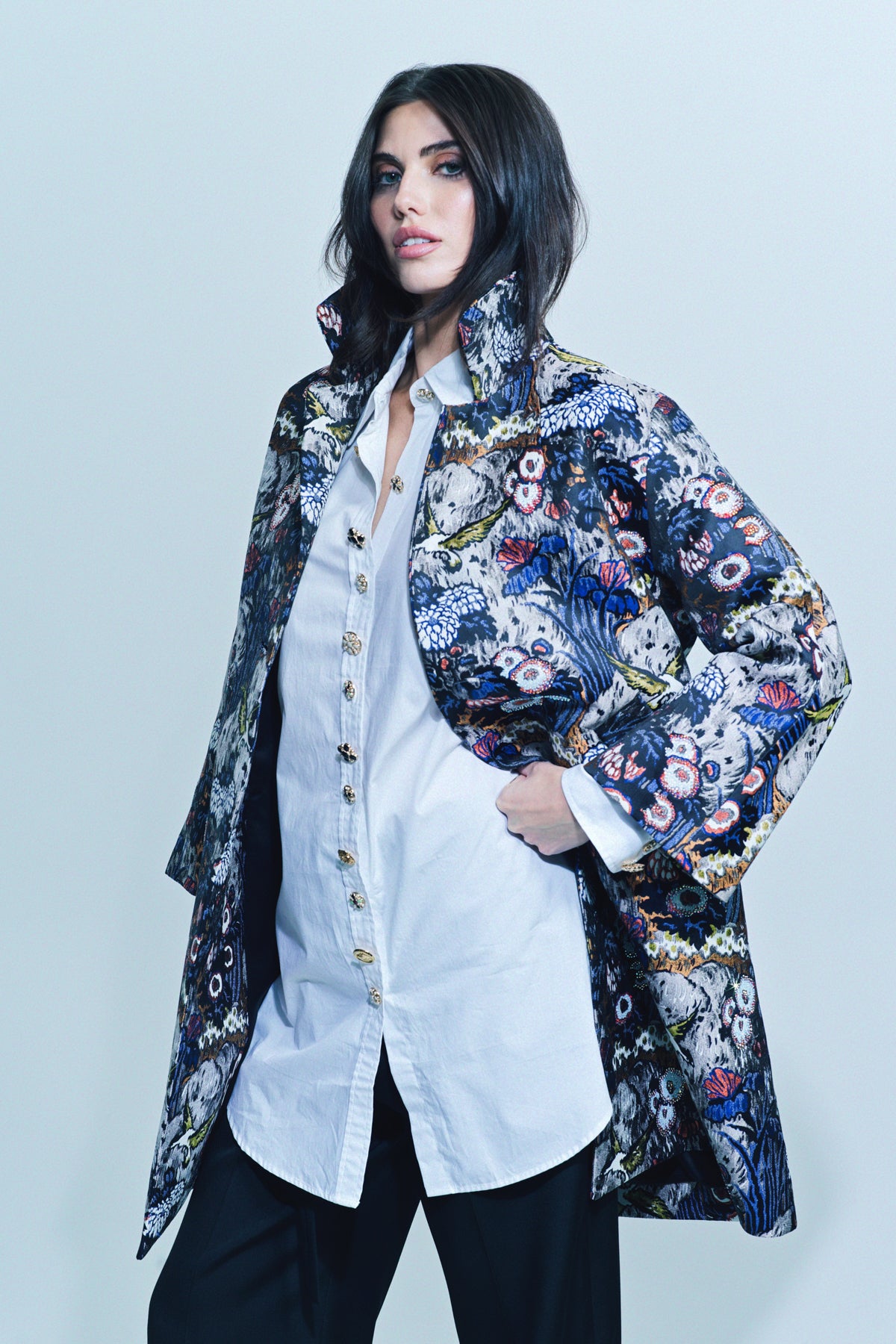 LIBERTINE | ‘SCHOLARS ROCK’ NOTCHED LAPEL COAT - MAXFIELD LA