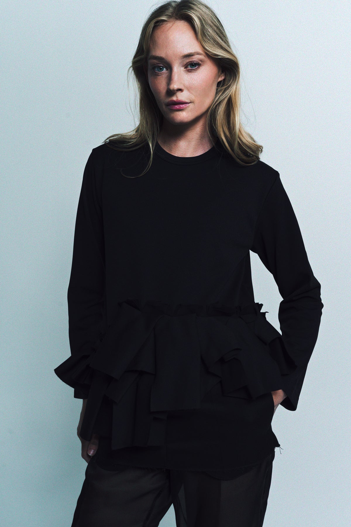 COMME DES GARCONS | PIQUE LONG SLEEVE TEE - MAXFIELD LA