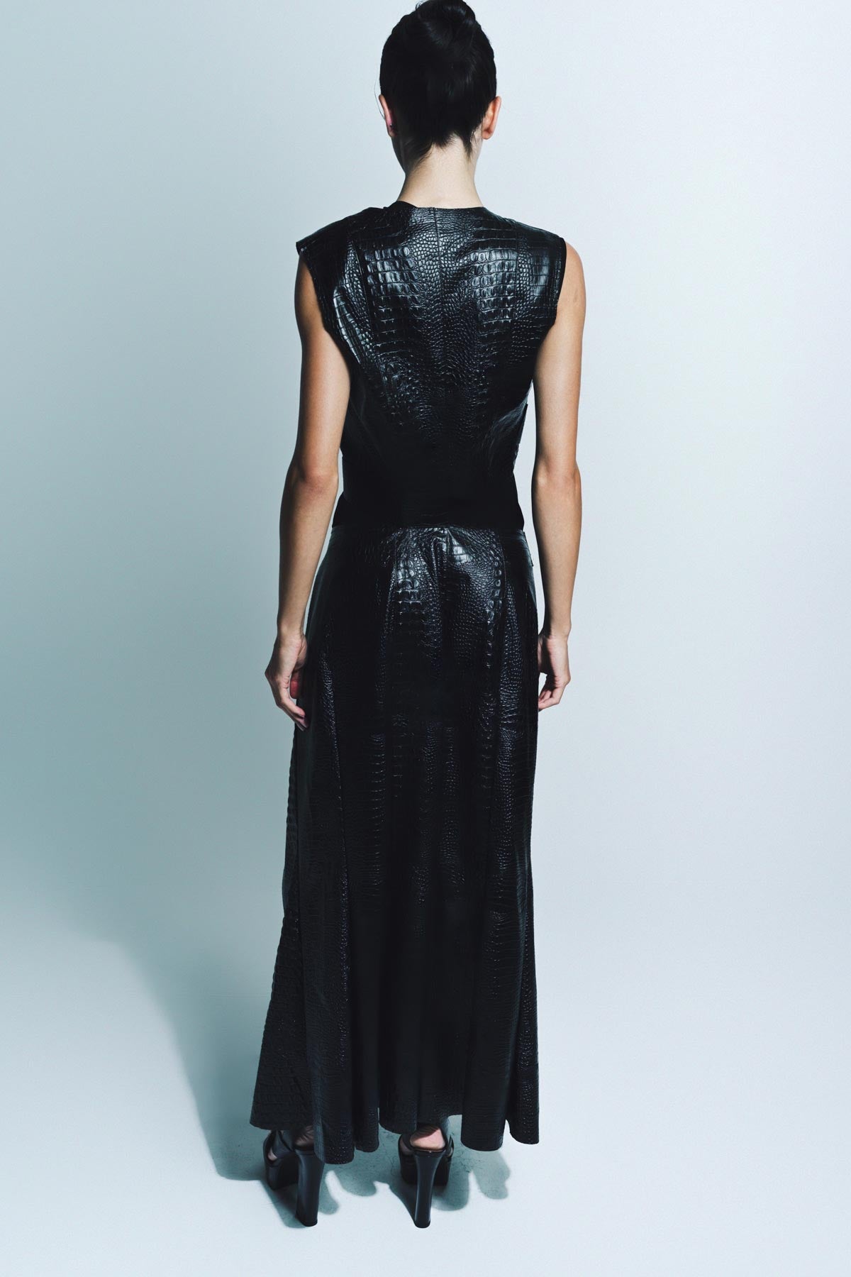 JUNYA WATANABE | FAUX LEATHER RESIN DRESS - MAXFIELD LA