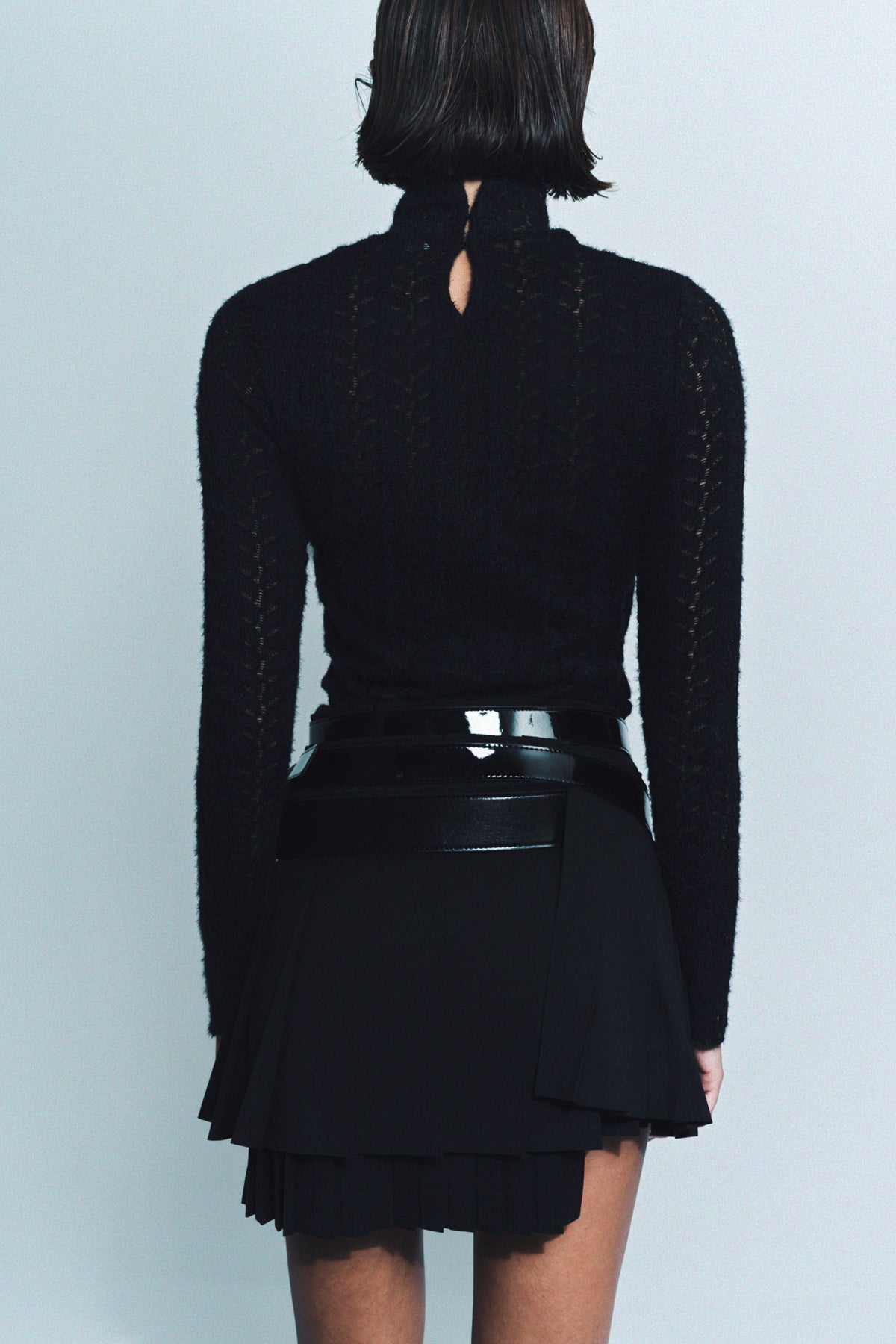 JUNYA WATANABE | BELTED PLEATED MINI SKIRT - MAXFIELD LA