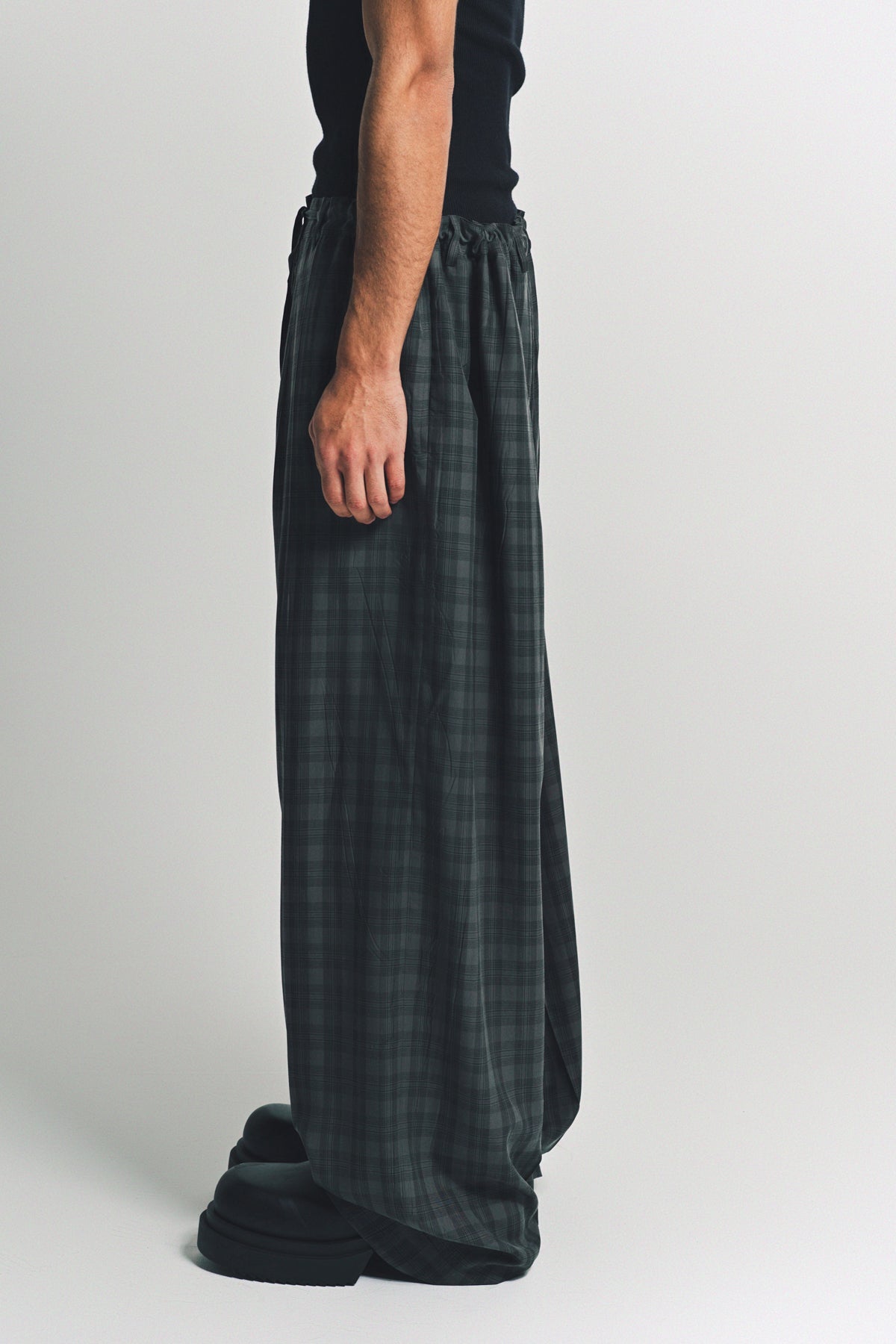 BALENCIAGA | CHECKED TAILORED PANTS - MAXFIELD LA