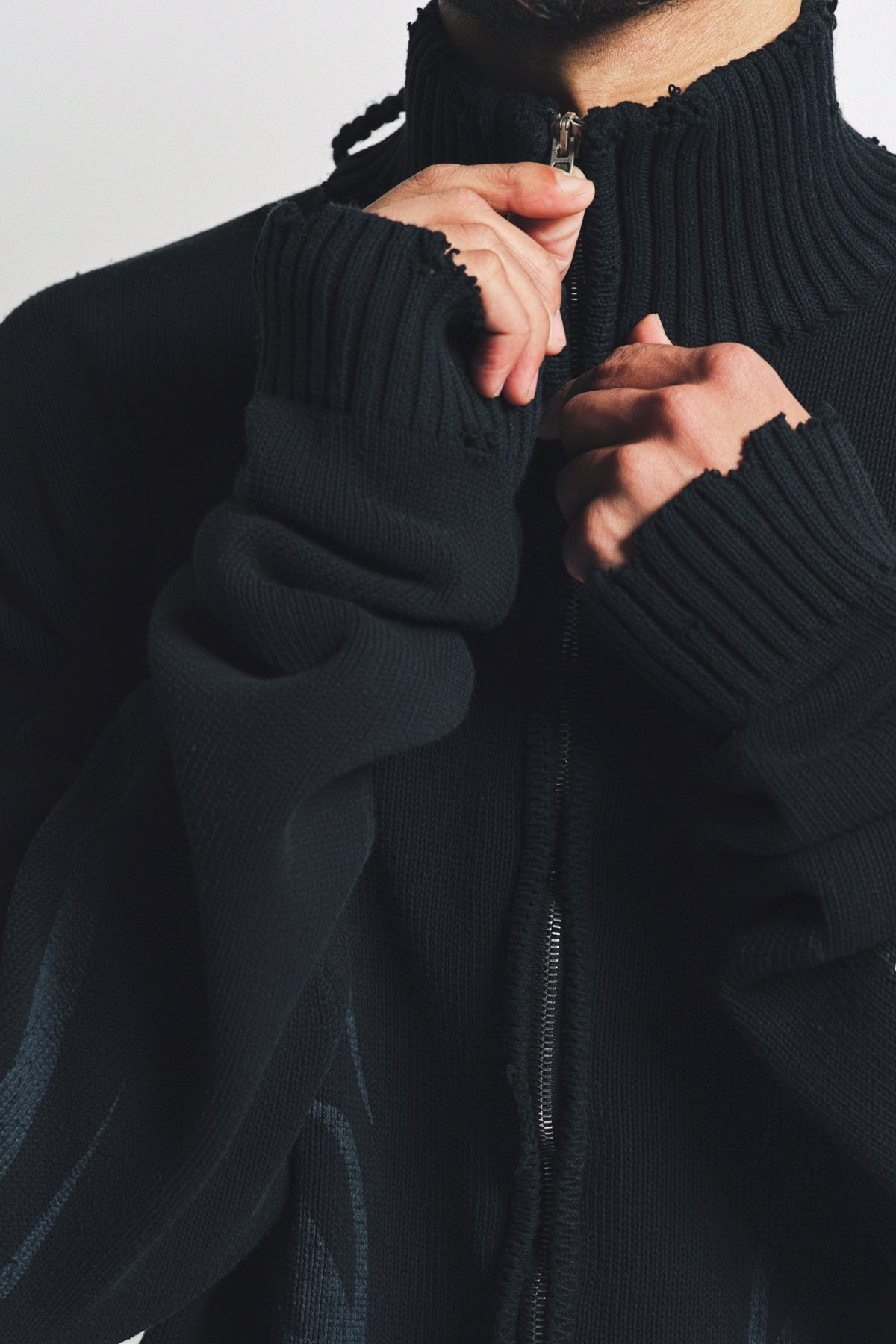 BALENCIAGA | Y2K ZIP-UP CARDIGAN - MAXFIELD LA
