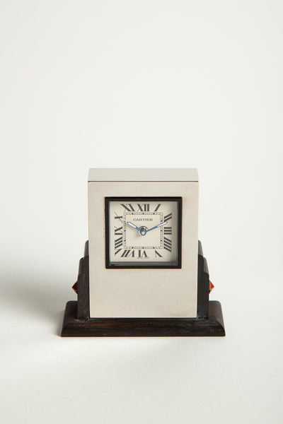 【希少】Cartier　カルティエ　アートデコスタイル デスククロック 純正 326491-43357-CARTIER-VINTAGE-
