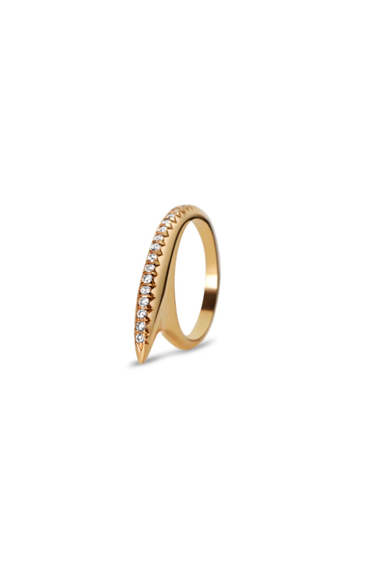 JOVANA DJURIC | XS YELLOW GOLD DIAMOND SLICE RING - MAXFIELD LA