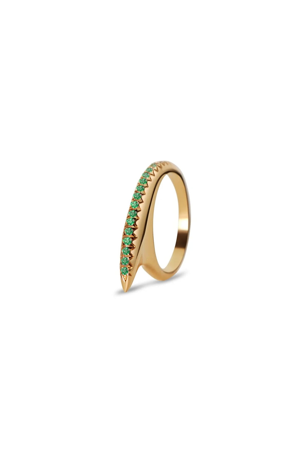 JOVANA DJURIC | XS EMERALD RIDGE SLICE RING - MAXFIELD LA