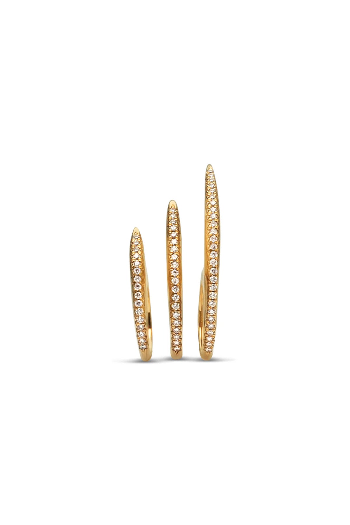 JOVANA DJURIC | MEDIUM YELLOW GOLD DIAMOND SLICE RING - MAXFIELD LA