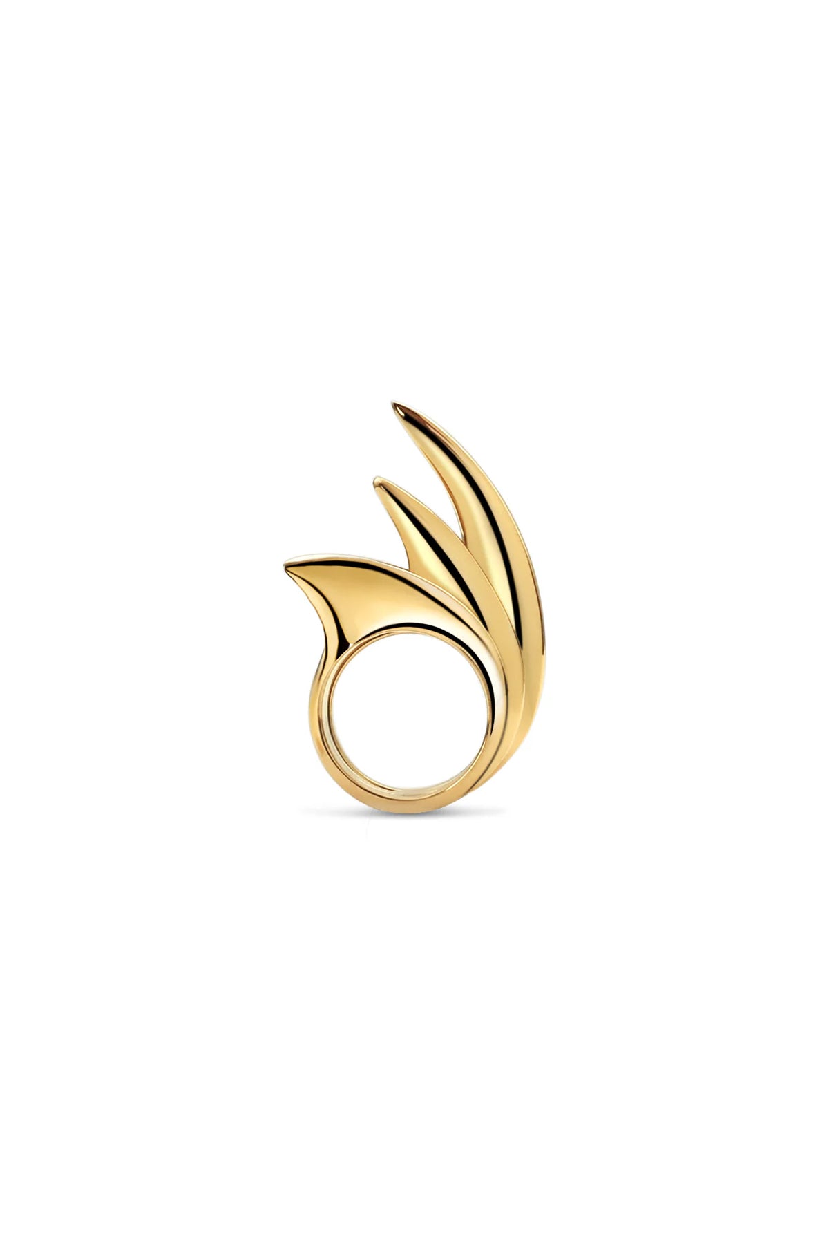 JOVANA DJURIC | MEDIUM YELLOW GOLD SLICE RING - MAXFIELD LA