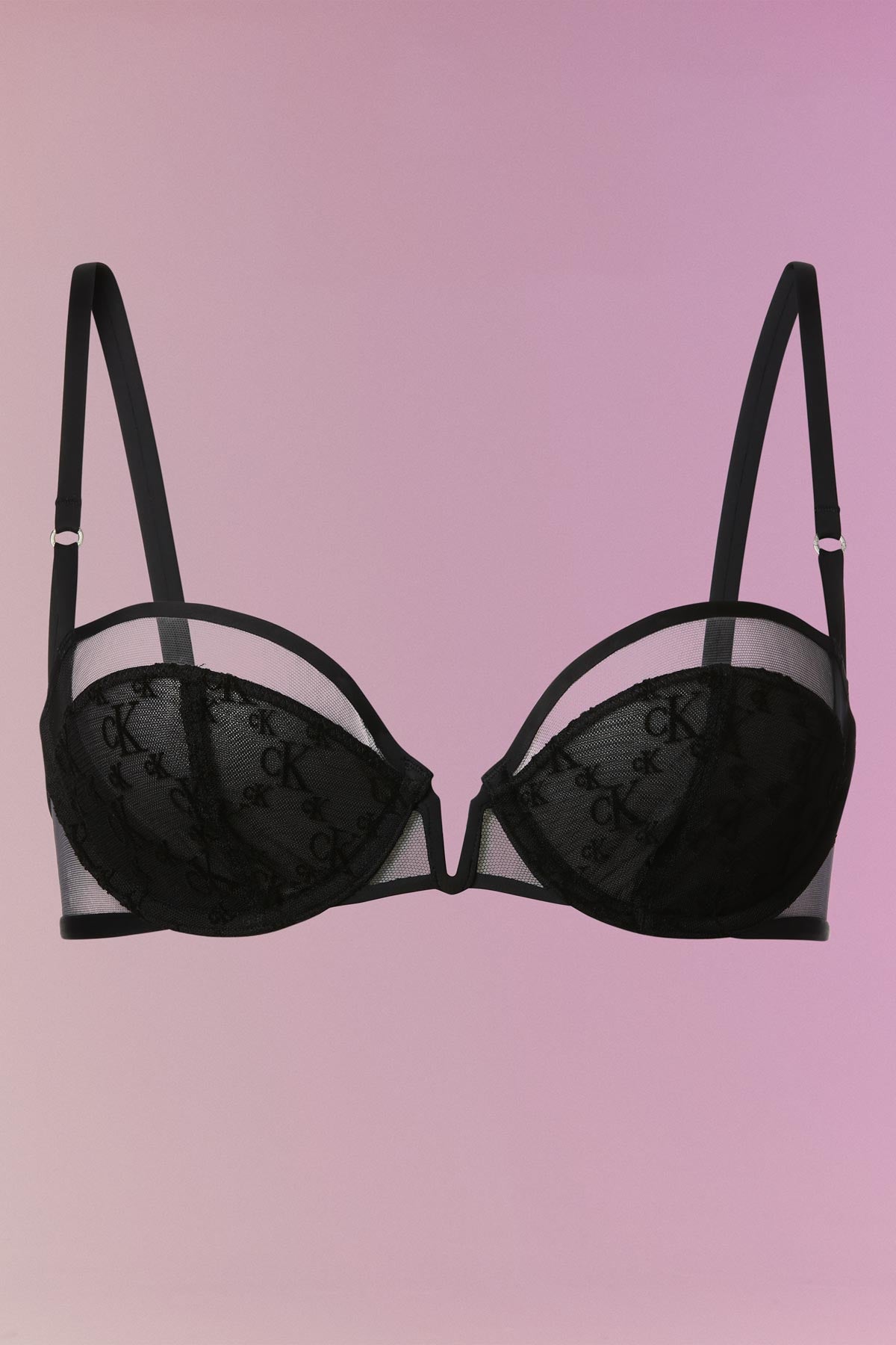 NENSI DOJAKA | MINIMALIST MICRO FLOCKED UNLINED BALCONETTE BRA - MAXFIELD LA