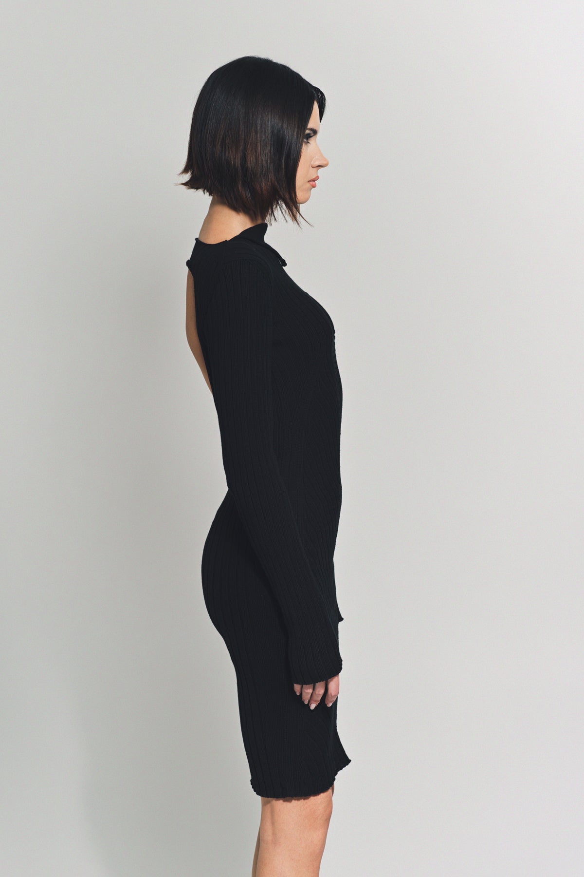 RICK OWENS | KNIT LONG SLEEVE AL DRESS