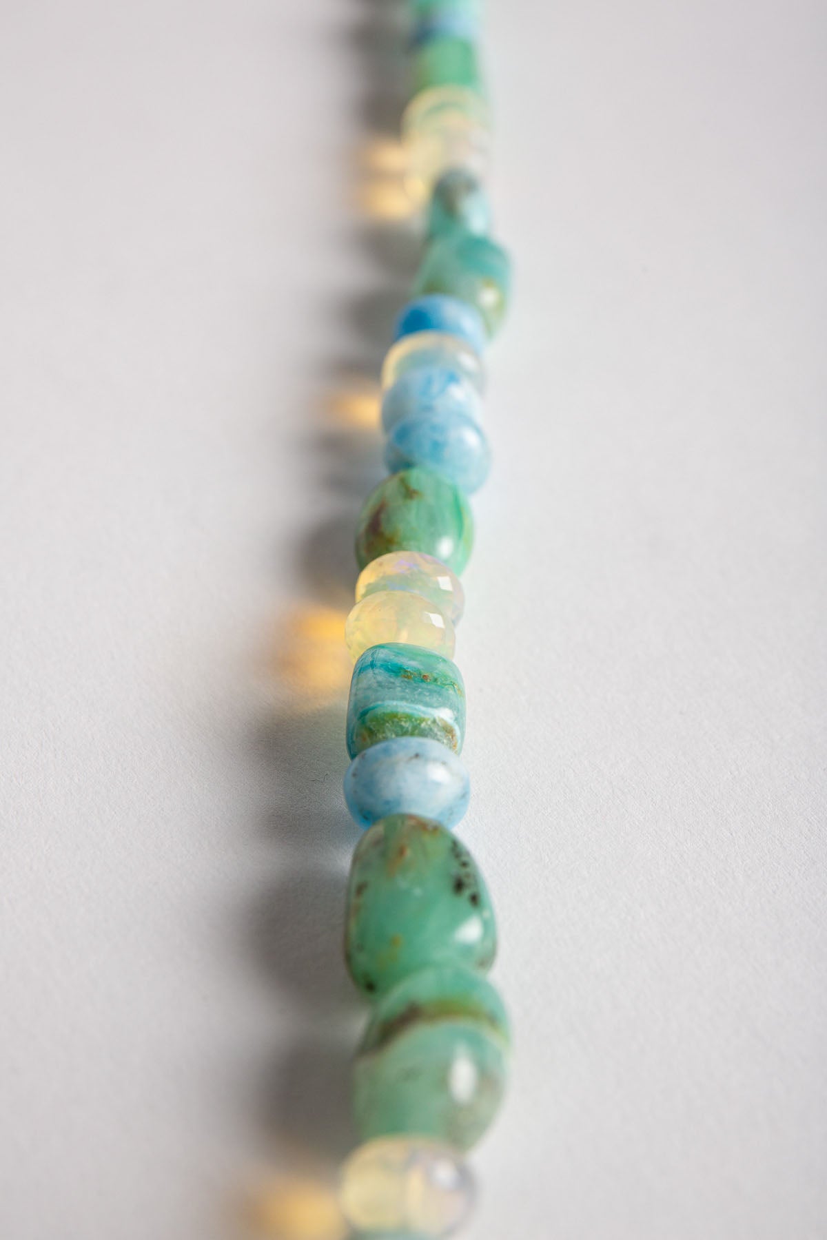 MAUD JEWELRY | MULTI OPAL & HACK BEAD NECKLACE