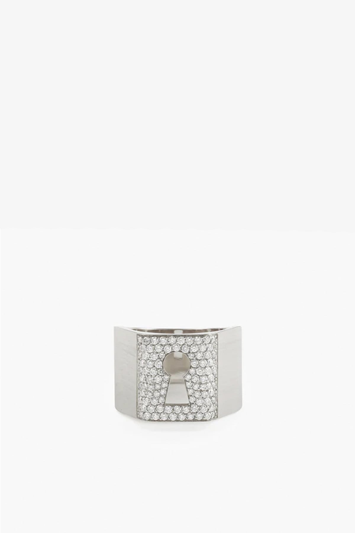 MYSTERYJOY | WHITE GOLD & DIAMOND PROTECTION RING
