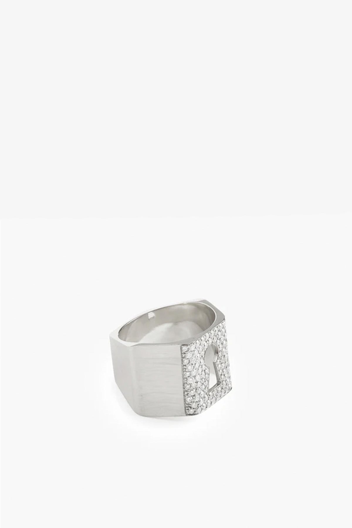 MYSTERYJOY | WHITE GOLD & DIAMOND PROTECTION RING