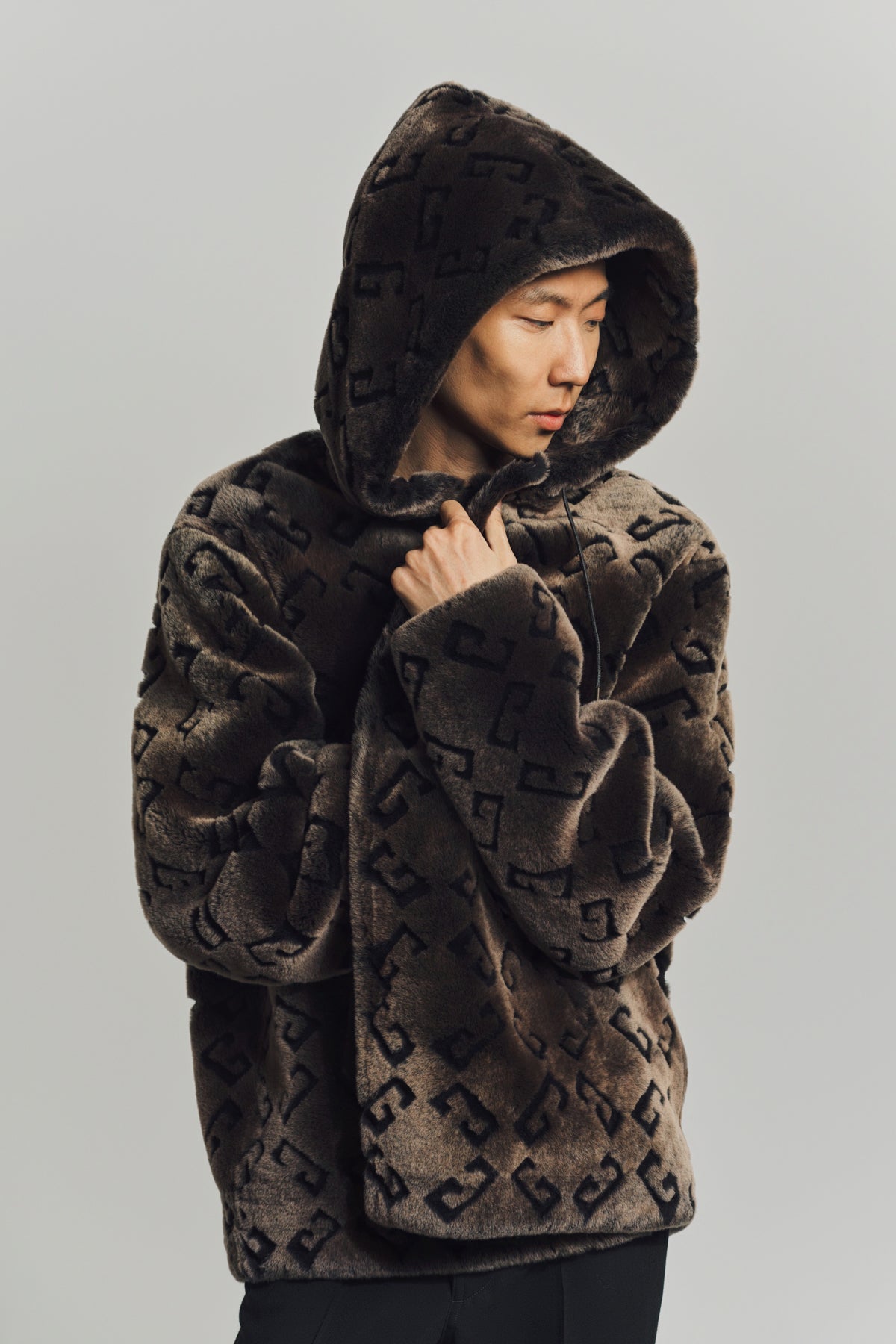 GIVENCHY | JACKET IN SHEARLING WITH MONOGRAM 72
