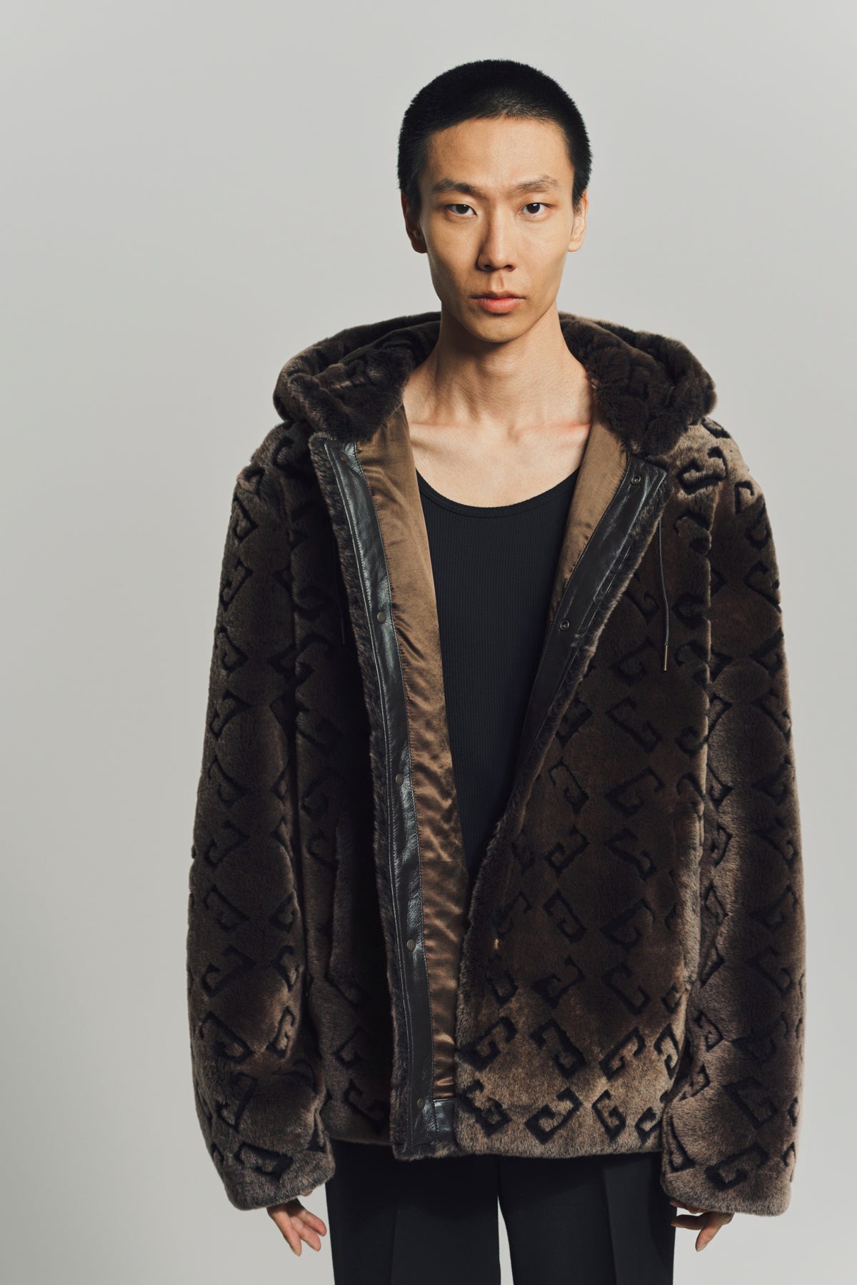 GIVENCHY | JACKET IN SHEARLING WITH MONOGRAM 72