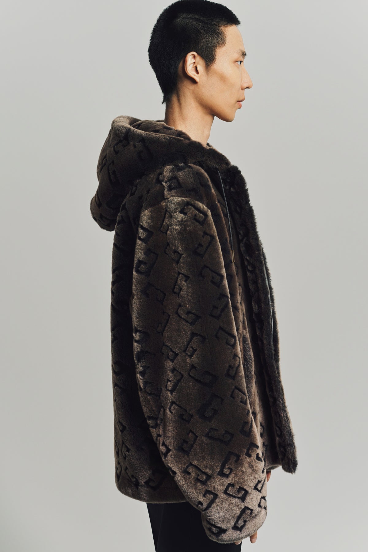 GIVENCHY | JACKET IN SHEARLING WITH MONOGRAM 72