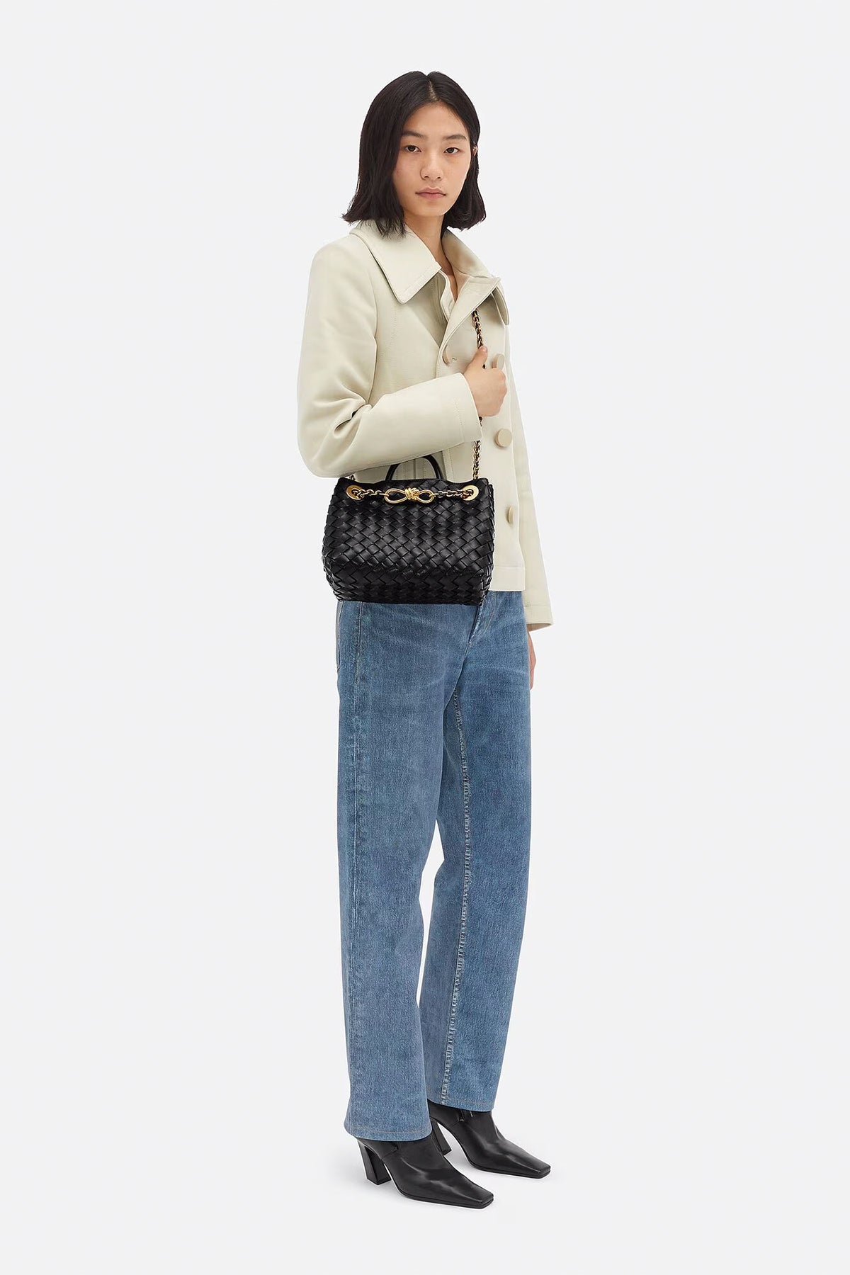 BOTTEGA VENETA | SMALL ANDIAMO BAG WITH CHAIN