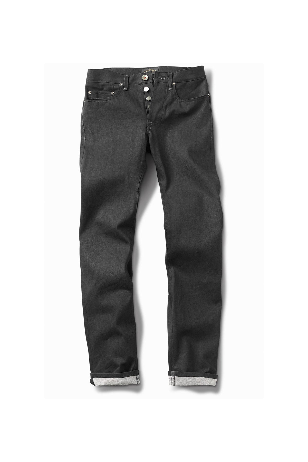 SCHAEFFER'S GARMENT HOTEL | "THE PALOMA" COATED BLACK - TALL RISE 103 JEANS - MAXFIELD LA