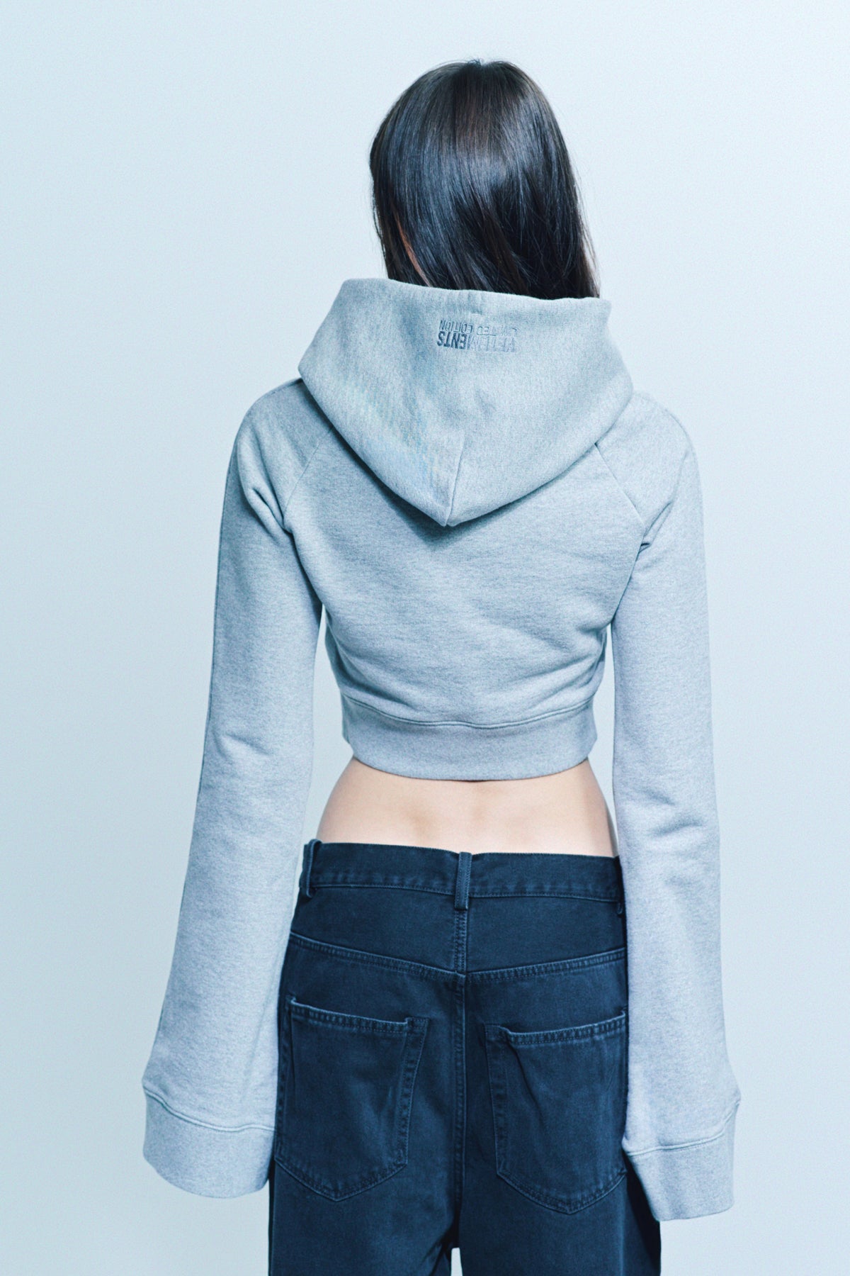 VETEMENTS | EMBROIDERED FLARE SLEEVE HOODIE - MAXFIELD LA