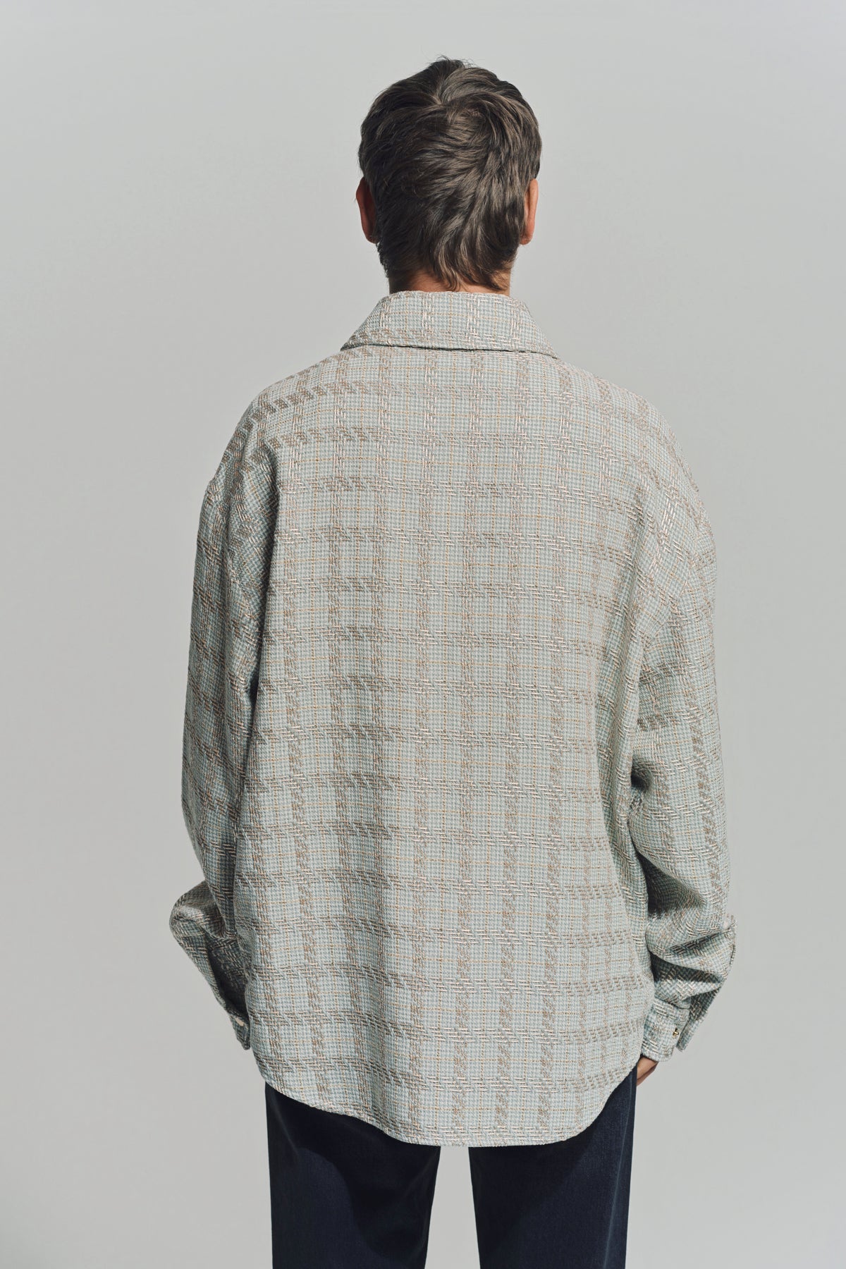 AMIRI | CHECK BOUCLE PADDED OVERSHIRT