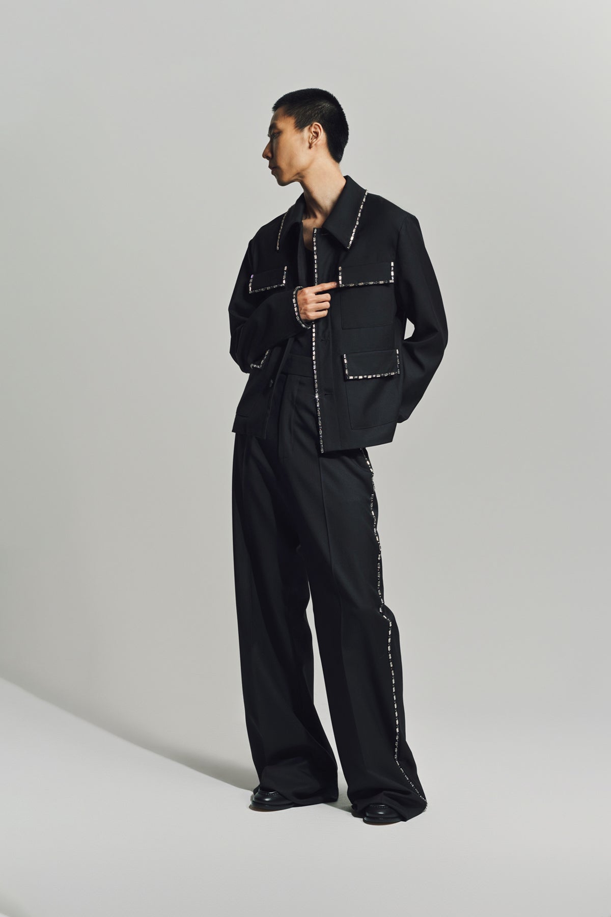 AMIRI | CRYSTAL TRIM 4 POCKET BLOUSON