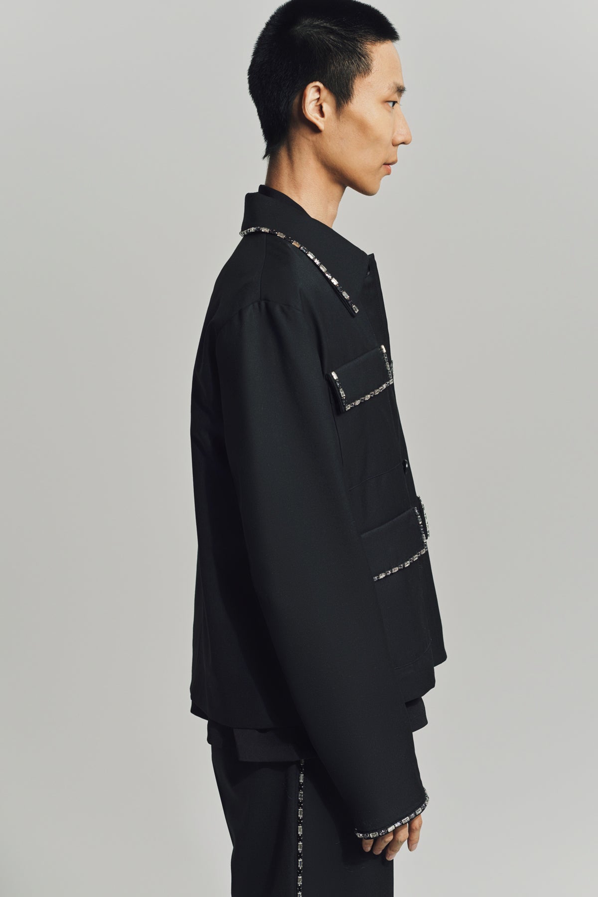 AMIRI | CRYSTAL TRIM 4 POCKET BLOUSON