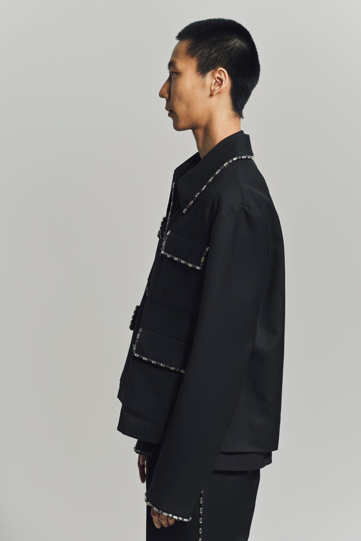 AMIRI | CRYSTAL TRIM 4 POCKET BLOUSON