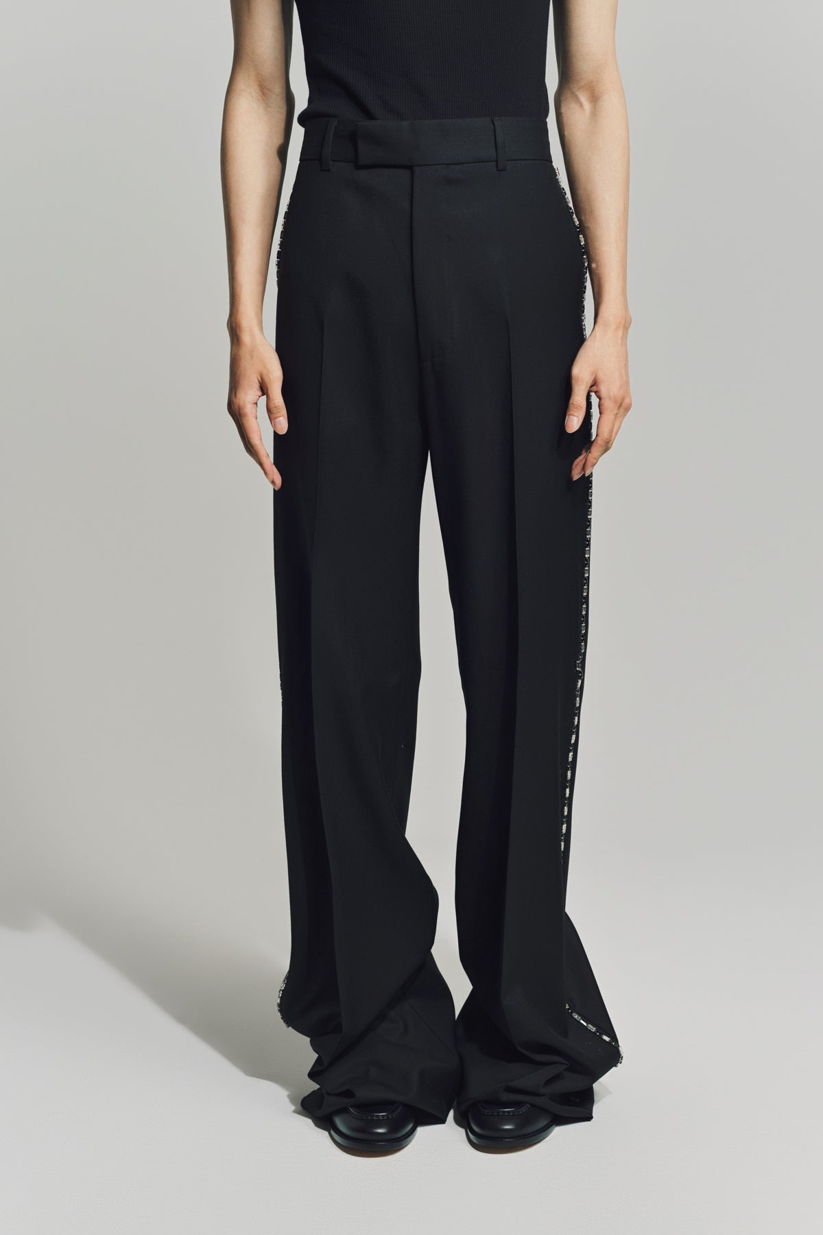AMIRI | CRYSTAL TRIM CREASED FLARE