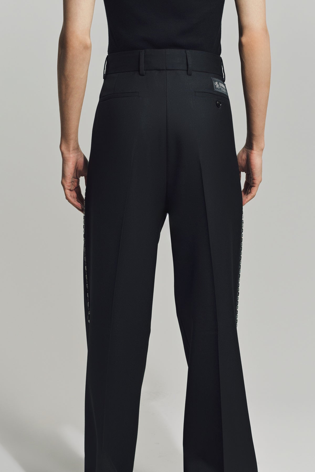 AMIRI | CRYSTAL TRIM CREASED FLARE