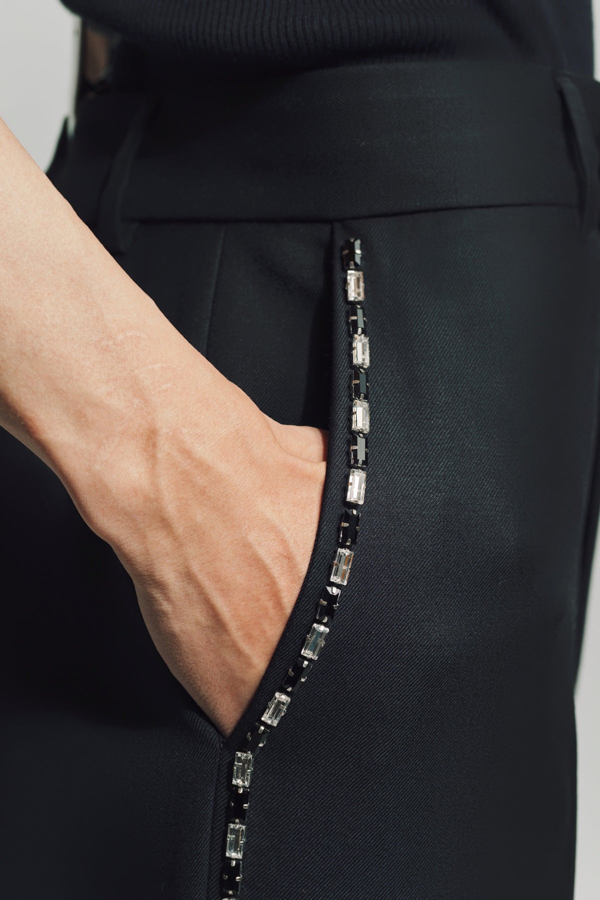 AMIRI | CRYSTAL TRIM CREASED FLARE
