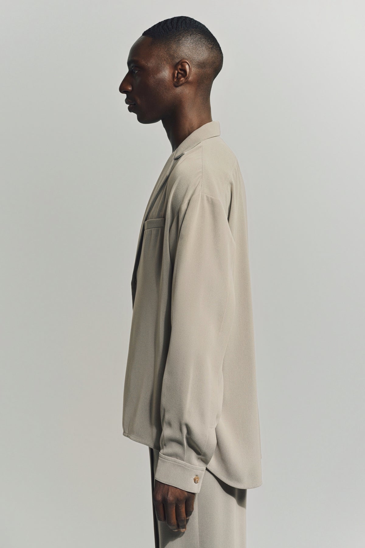 AUBERO | NOTCH LAPEL SHIRT