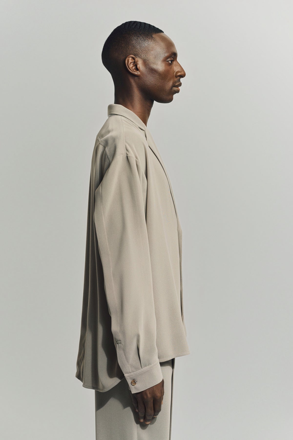 AUBERO | NOTCH LAPEL SHIRT