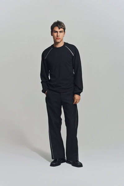 COMME DES GARCONS HOMME PLUS | ZIP CREWNECK