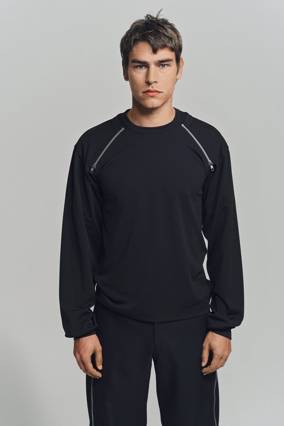 COMME DES GARCONS HOMME PLUS | ZIP CREWNECK