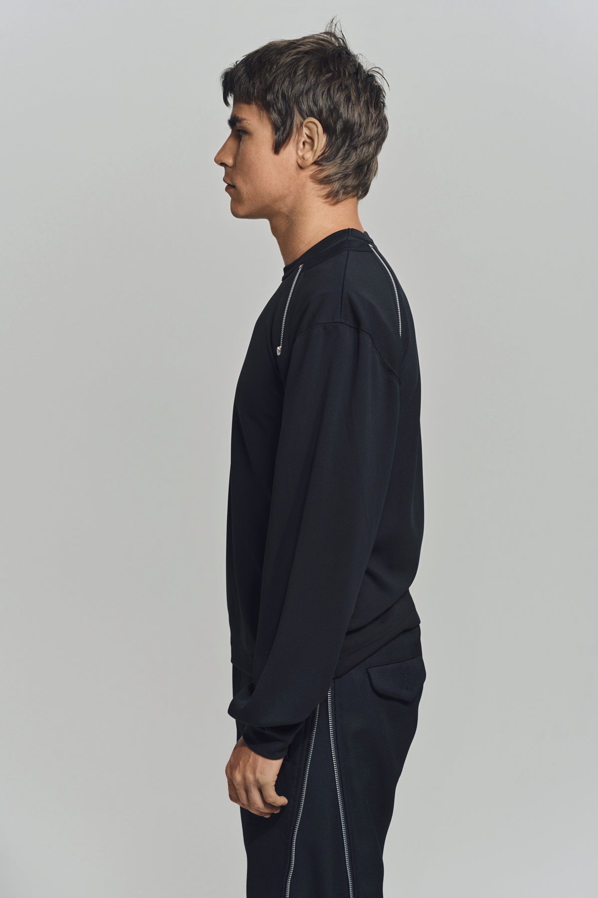 COMME DES GARCONS HOMME PLUS | ZIP CREWNECK