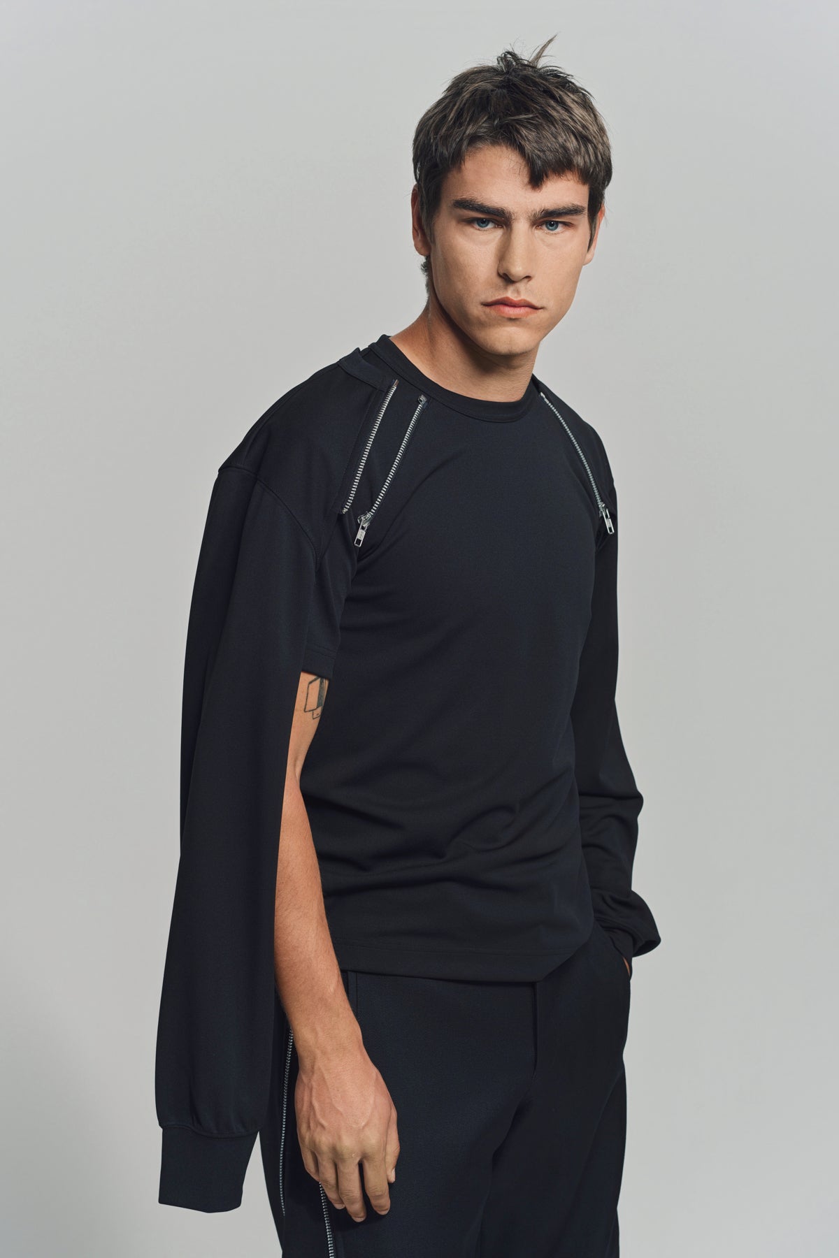 COMME DES GARCONS HOMME PLUS | ZIP CREWNECK