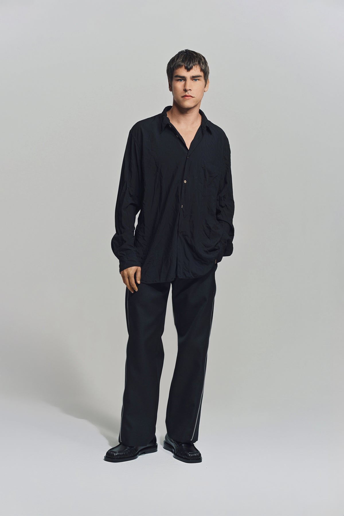 COMME DES GARCONS HOMME PLUS | POLY BROAD LONG SLEEVE SHIRT