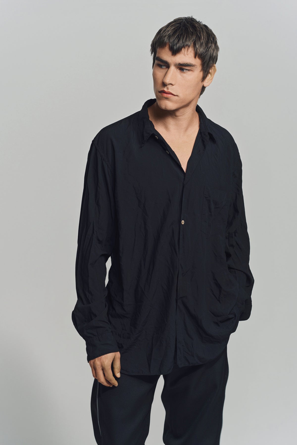 COMME DES GARCONS HOMME PLUS | POLY BROAD LONG SLEEVE SHIRT